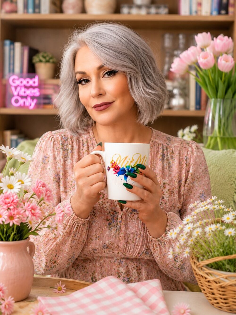 Royal Norfolk Mimi Mug Floral Grandma Gift
